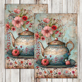 BOHO TEA PARTY DECOUPAGE TISSUE PAPER