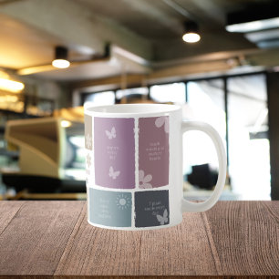 Boho Teacher Gift med bekräftelser och skrapbok Kaffemugg