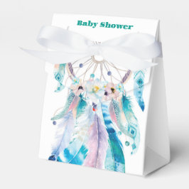 Boho Teal and Lila Dreamcatcher Baby Shower Presentaskar