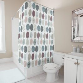 Boho Teal and  Shower Curtain Bohemian Stil