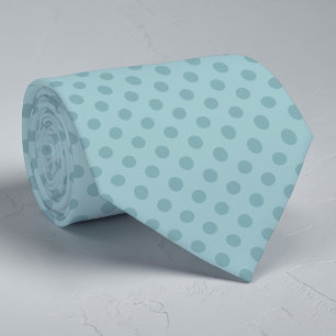 Boho Teal Mini Prickiga Punkter Slipsklöver Slips