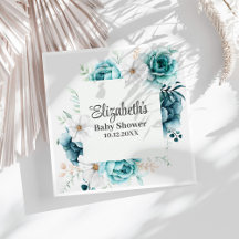 Boho Teal WildblomBaby Shower