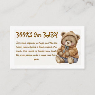 Boho Teddy Bear Böcker för Baby Shower Bilaga