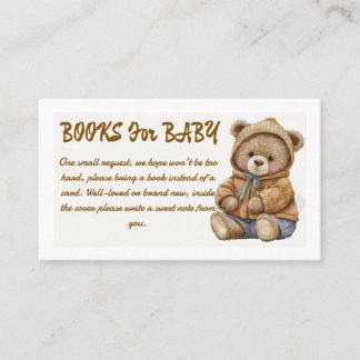 Boho Teddy Bear Böcker för Baby Shower Bilaga