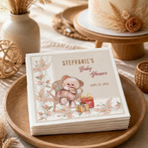 Boho Teddybjörn Babyshower