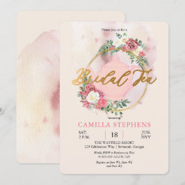 Boho Tekanna | Möhippa av andedräkt i Rosa ros Inbjudningar