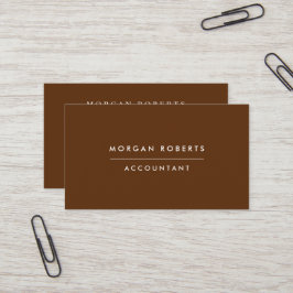 Boho Terracotta Accountant Lawyer eller Profession Visitkort