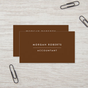 Boho Terracotta Accountant Lawyer eller Profession Visitkort