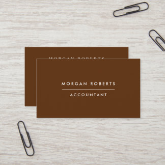 Boho Terracotta Accountant Lawyer eller Profession Visitkort