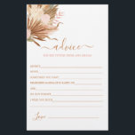 Boho terracotta Advice for Bride Card<br><div class="desc">Boho terracotta-råd till bridkortet</div>