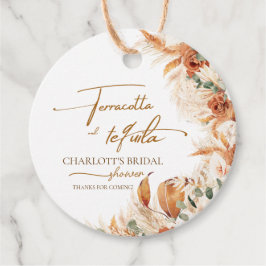 Boho Terracotta and Tequila Bridal Shower Gåvor Etiketter