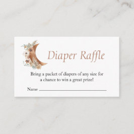 Boho Terracotta Baby Shower Raffle Tilläggskort