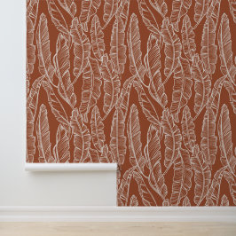 Boho Terracotta Banana Löv Print