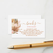 Boho Terracotta Bokar för Baby Card