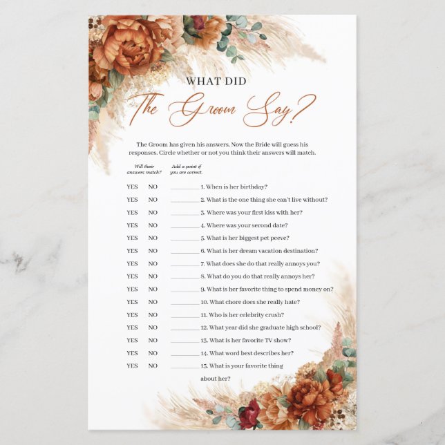 Boho terracotta burgundy Vad sa gruppen? (Framsida)