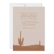 Boho Terracotta Cactus Desert Bröllop