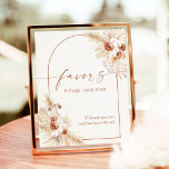 Boho Terracotta Favors-tecken | Pampas Gass Shower Poster<br><div class="desc">Den här favoritsignalen har en enastående modern,  minimalistisk elegans till visningen vid duschen,  bröllop eller vid speciella evenemang. Redigera enkelt de flesta ordalydelser så att de stämmer överens med ditt evenemang! Färg för text och båge är helt redigerbara —> Klicka på knappen "Anpassa ytterligare" för att redigera!</div>