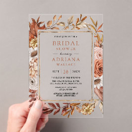 Boho Terracotta Floral Bridal Shower
