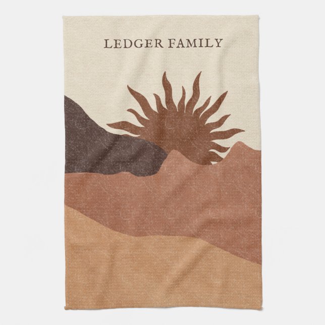 Boho Terracotta Kitchen Towels Kökshandduk (Vertikal)