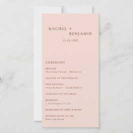 Boho Terracotta Minimal Bröllop Ceremony Modern