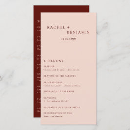 Boho Terracotta Minimal Bröllop Ceremony Modern