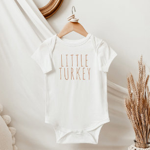 Boho Terracotta Minimal Little Turkey Thanksgiving T Shirt