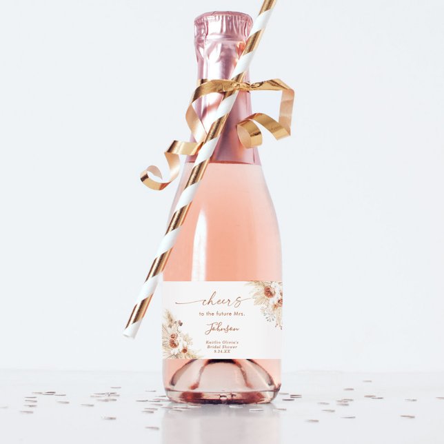 Boho Terracotta Möhippa Mini Sparkling Vin (Skapare uppladdad)