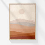 Boho Terracotta Neutralt Abstrakt Ligcape Art Poster<br><div class="desc">Öka din dekoration med den fina skönheten hos "Boho Terracotta Neutralt Abstrakt Landscape Art Poster". Den här fängslande teckningen har en abstrakt som frammanar de mjuka konturerna i bergsområden, som återges i en sofistikerad palett med terracotta och neutralt. Landskapet ställs mot ett mjukt beige himlar, med en delikat, blek beige...</div>