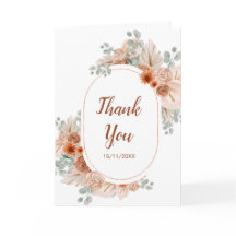 Boho Terracotta Pampas Gräs Bröllopsdusch