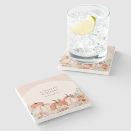 Boho Terracotta Pampas Pumpkins Fall Wedding Stenunderlägg