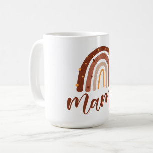Boho Terracotta Rainbow Mamma Kaffemugg