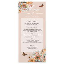 Boho Terracotta Sage Blommigt Fall Wedding