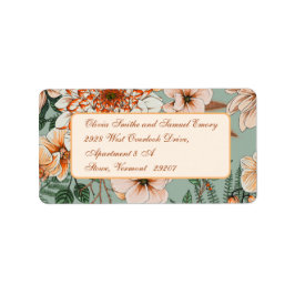 Boho Terracotta Sage Fall Wedding Adressetikett