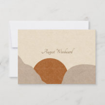 Boho Terracotta Sand Abstrakt Personlig