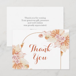 Boho Terracotta tackkort Cards Anteckningskort