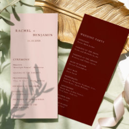 Boho Terrakotta Minimal Modern Bröllopsceremoni