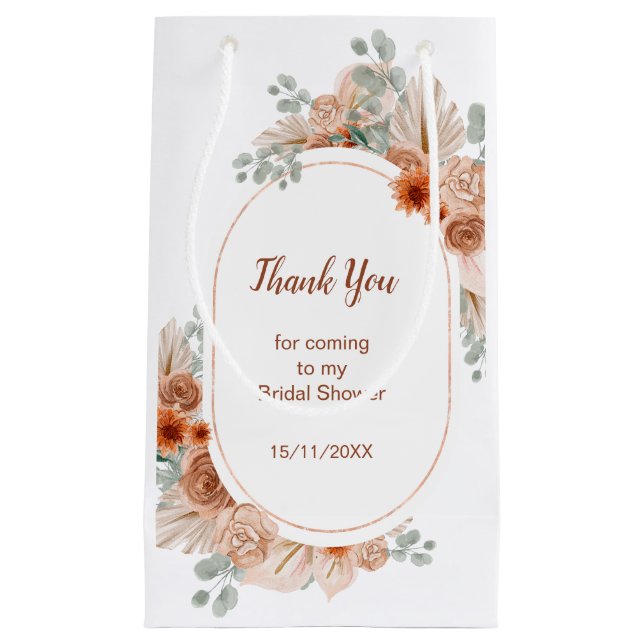 Boho Terrakotta Pampasgräs Bröllopsfest (Framsidan)