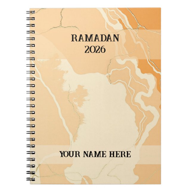 Boho Terrakotta Ramadan Anteckningsbok (Framsidan)