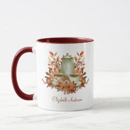 Boho Terrakotta Sage Tekann Fest Floral ALLA TILLF Mugg