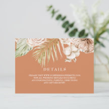Boho Terrakotta torkade blommor Bröllopsdetaljer
