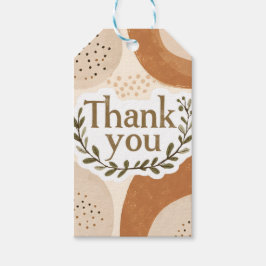 Boho Thank You Gift Tag Presentetikett