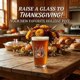 Boho Thanksgiving Kalkon Höst Floral Glaskopp