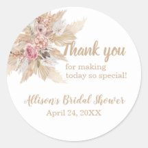 Boho Theme Tack Möhippa Stickers