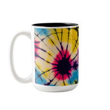 Boho tie dye kaffe mugg, hippie, slips vibes