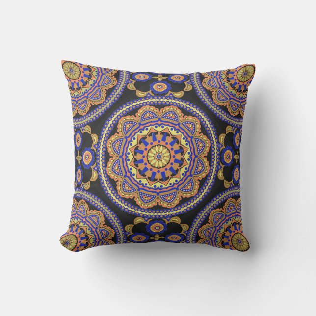Boho Tile Design Kudde (Framsida)