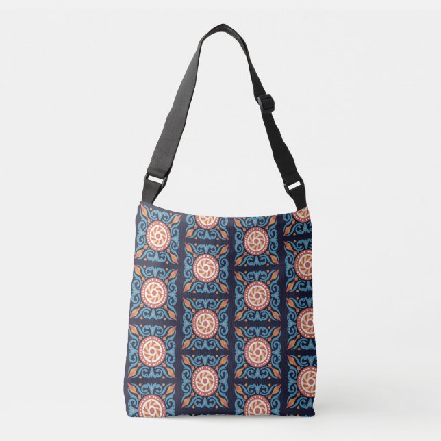 Boho Tile Tote Axelväska (Framsida)