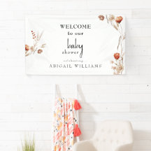 Boho Torkad Blommigt Baby Shower