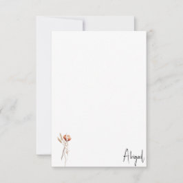Boho Torkad Botanisk Dusch Blank Tack Kort