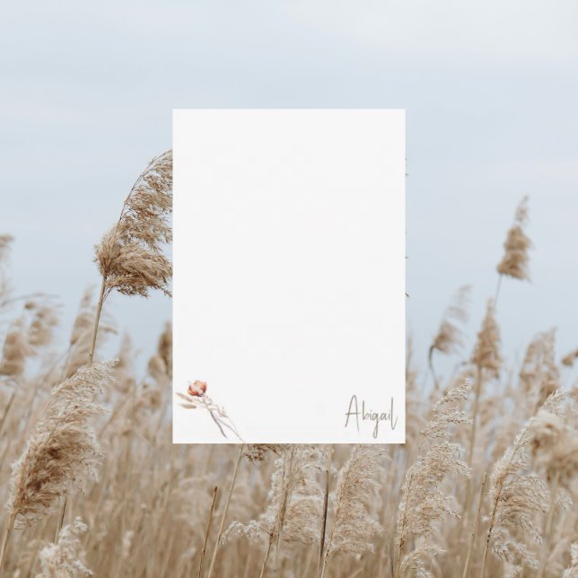 Boho Torkad Botanisk Duschfilt Tack II Kort (Skapare uppladdad)