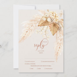 Boho Torkade blommor och Pampas Grass OSA Inbjudningar